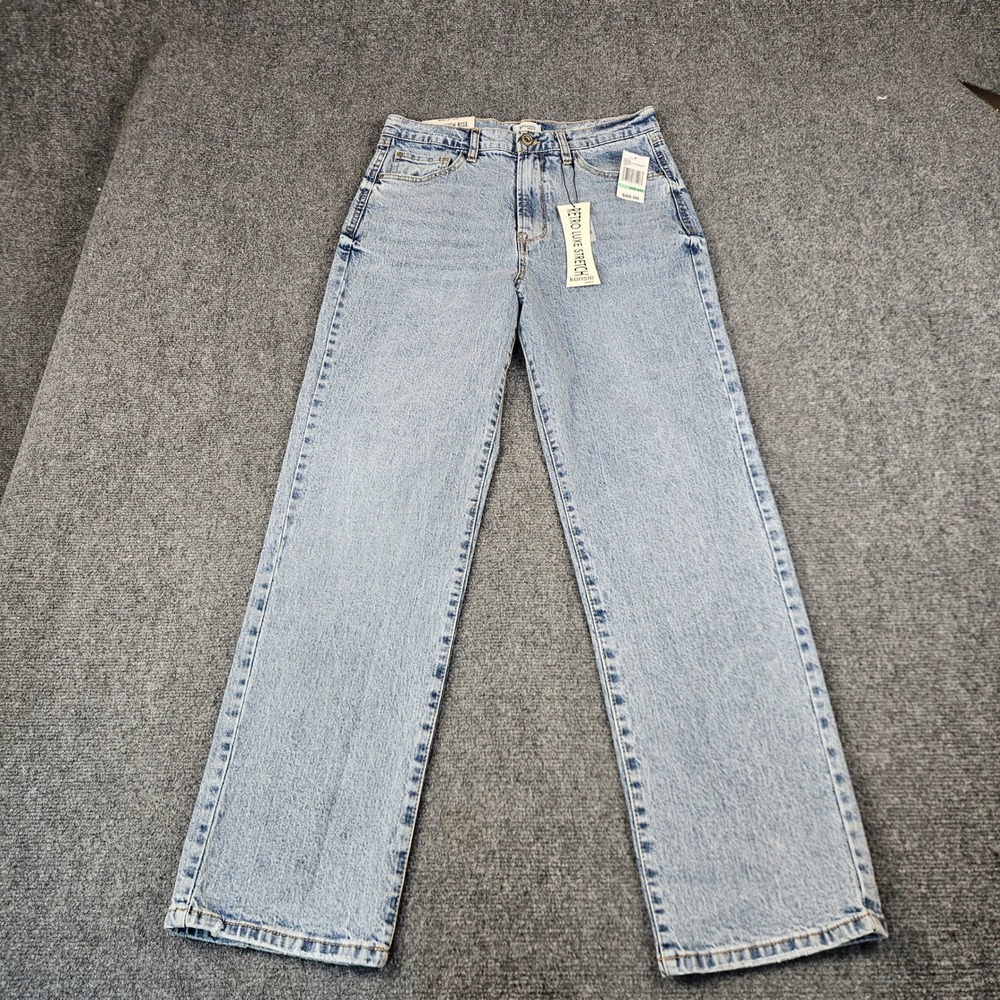 Kensie Jeans The Mila Ultra High Rise Straight Leg Pace Blue Womens 8/29 NEW